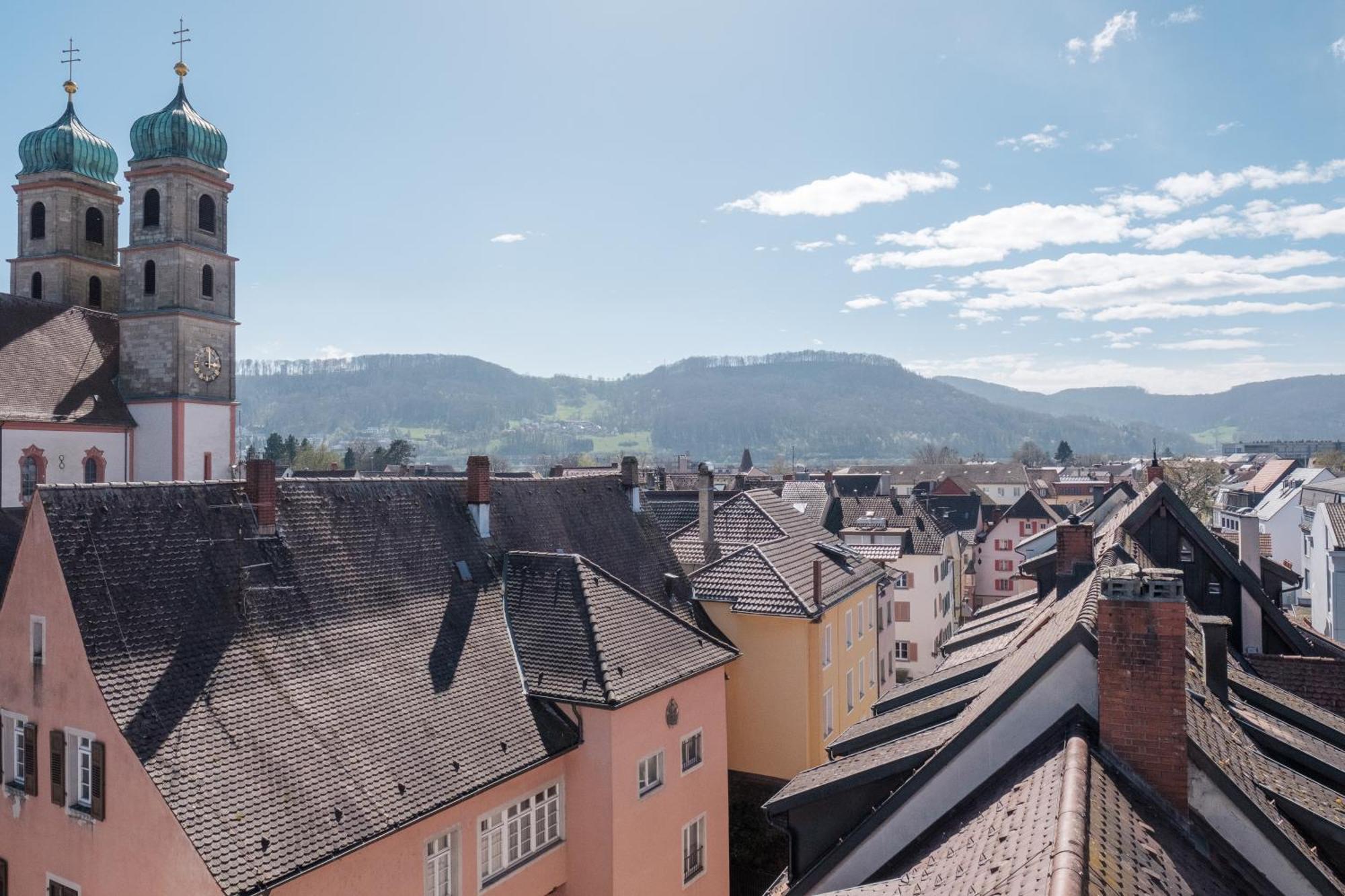 Neu Deluxe Suite Muensterblick, Maisonette, Kingsize Bett, Kueche, Netflix, Aussicht, E-Kamin Bad Säckingen Eksteriør billede